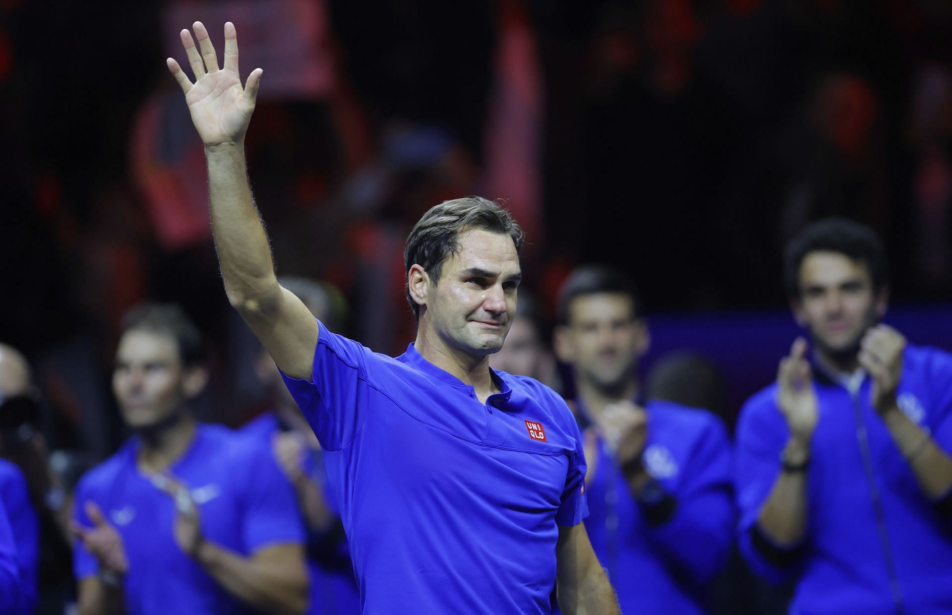 Roger Federer at the Laver Cup 2022 (Image: Getty)